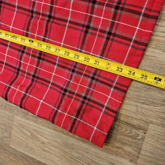 Vtg Liz Claiborne Faux Wrap Plaid Skirt Womens 10 Red Plaid Holiday Preppy Boho - Picture 8 of 8